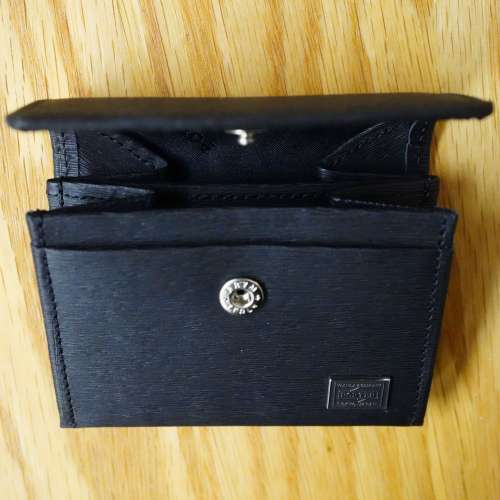 Porter Current Coin Case 052-02205 日本吉田 黑色壓紋牛皮 散紙包 散銀包 零錢包