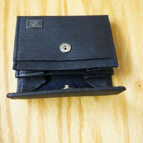 Porter Current Coin Case 052-02205 日本吉田 黑色壓紋牛皮 散紙包 散銀包 零錢包