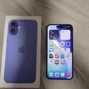 99%新  Apple iPhone 16 Plus 256GB 紫色 香港行貨