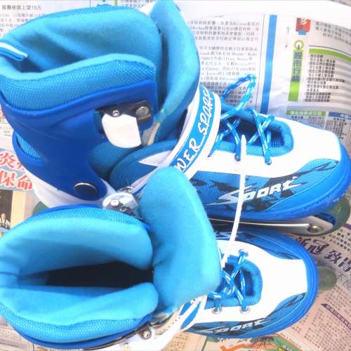 單排 roller 輪滑鞋35 -38號 与 保护装备 套装