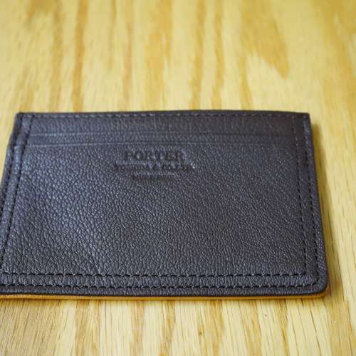 Porter Double Card Case 129-06015 日本吉田卡片套 深啡色面駱駝色底 Card Holder...