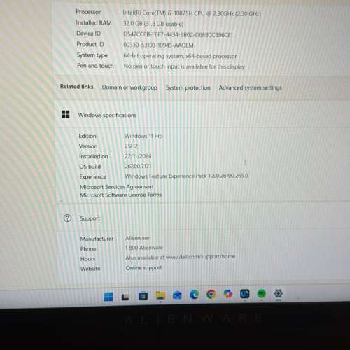 Alienware M15 R3 / 300HZ Monitor Gaming Notebook White