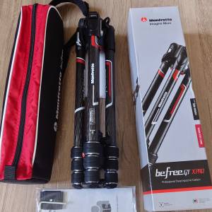 全新 Manfrotto Befree GT XPRO 碳纖維旅行三腳架 (MKBFRC4GTXP-BH)