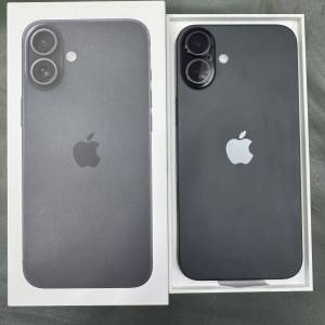99%New iPhone 16 Plus 128GB 黑色 香港行貨 蘋果保養到2026年9月30日 電池100% 全...