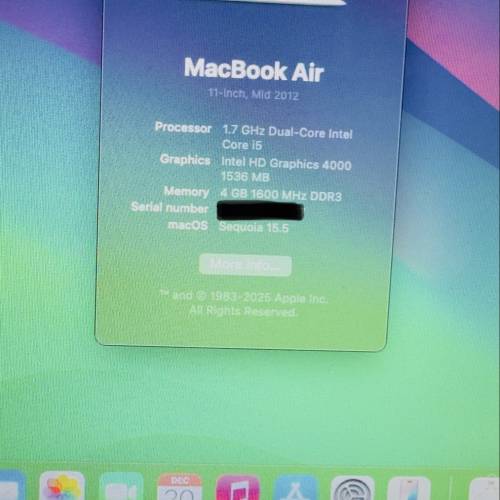 MacBook Air 11寸 A1465