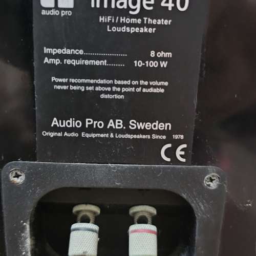 瑞典audio pro  一對座地, 一個中置, 一個低音喇叭