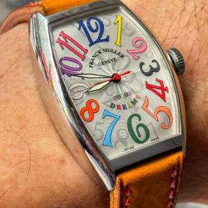 近全新 Franck Muller 成名作 Casablanca Color Dreams 5850 最佳正裝錶尺寸 自動機...