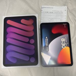 Full set港行iPad mini 6 第六代 64gb 紫極新