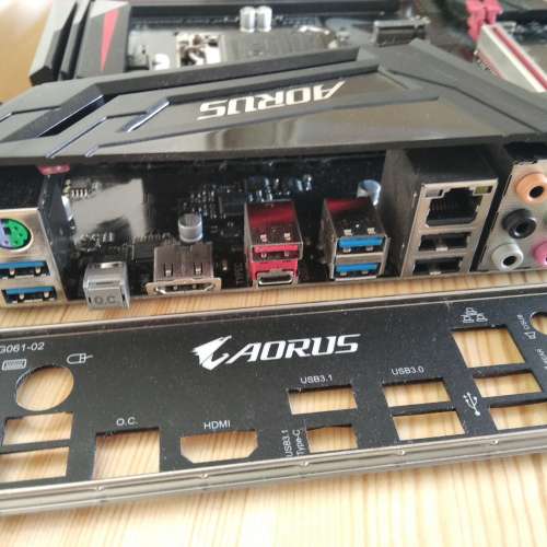 (新淨) 技嘉Z370 AORUS Gaming 3 底板連背板(運作正常)