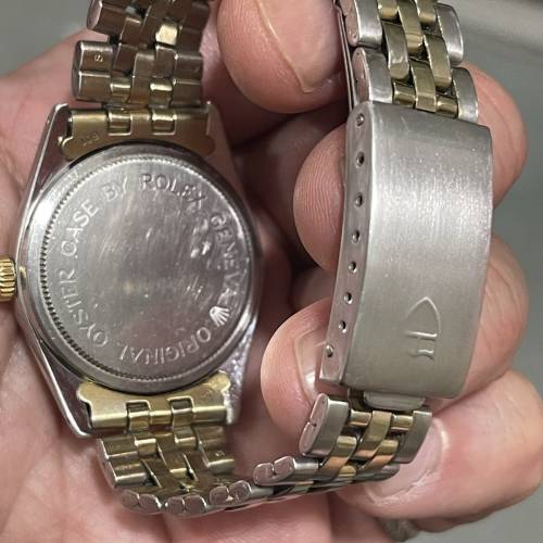 TUDOR 72033 全自動 快跳日曆 K金狗牙圈 勞的勞底 水晶玻璃 32mm錶面 香港出世紙 原...