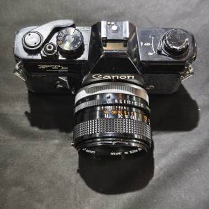 canon FTb 佳能 + 50/1.4 SSC FD S S C 50mm 50 MF 80%new 功能全正常 送電試測光 ...