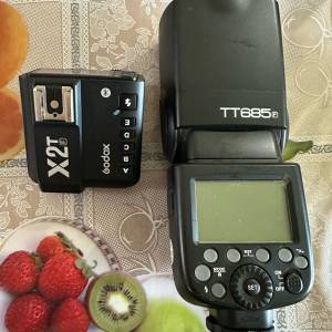 富士閃光燈+引閃 Godox TT685 F 連 引閃Godox X2T F