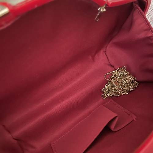 紅色車型手袋連長背鏈