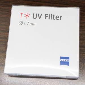 全新未開封 香港行貨 Zeiss T* 67mm UV Filter