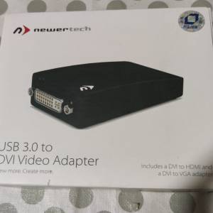 NewerTech USB 3.0 轉 DVI 視訊轉接器 - 擴充您的顯示功能