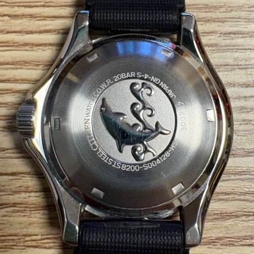 中古Citizen 海豚百事圈 機械潛水錶