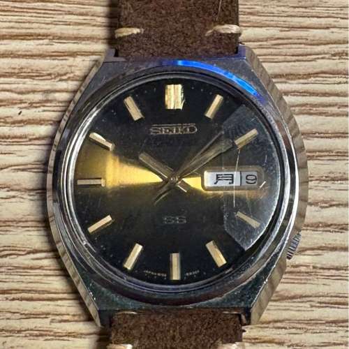 古董精工錶 立體玻璃錶面切割