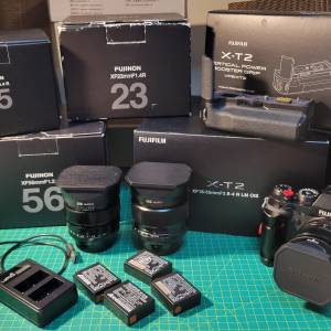 Fuji X-T2無反相機連鏡頭全套