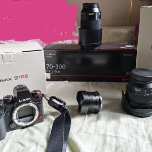 出售Panasonic LumixS1RII相機。包括LumixS 24-60mmf/2.8、70-300mmf/4.5-5.6,att ...