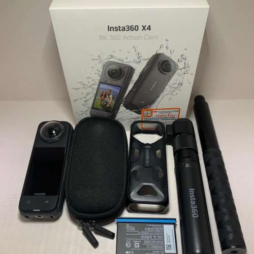 [觀塘實體店] 二手 Insta360 X4 (連子彈時間棍) 行貨保養到26年4月 *S72349* | Ins...