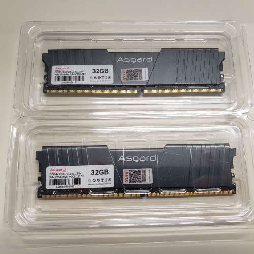 Asgard 阿斯加特 DDR4 3000 32GBx2