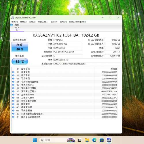 東芝鎧俠 KIOXIA 1TB M.2 NVMe SSD