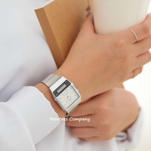 Montres Company 香港註冊公司(32年老店) 卡西歐 CASIO 網格圖案 不鏽鋼 條狀指針 ...