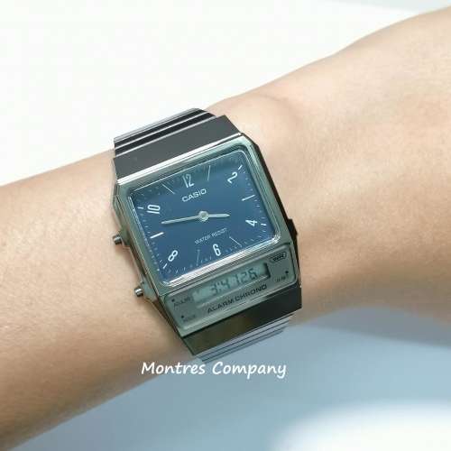 Montres Company 香港註冊公司 (32年老店) 卡西歐 CASIO AQ-800EB-2A 防水 休閒風 ...