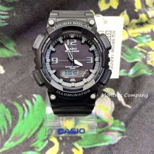 Montres Company 香港註冊公司(32年老店) 卡西歐 CASIO Tough Solar 太陽能 黑色 A...