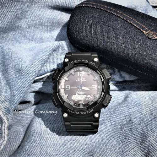 Montres Company 香港註冊公司(32年老店) 卡西歐 CASIO Tough Solar 太陽能 黑色 A...