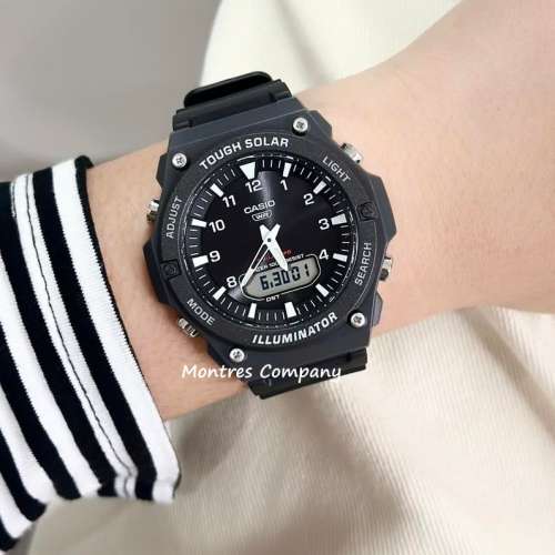 Montres Company 香港註冊公司 (32年老店) 卡西歐 CASIO 太陽能 100米防水 AQS820 ...
