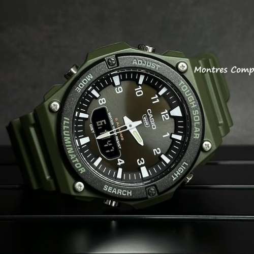 Montres Company 香港註冊公司(32年老店) 卡西歐 CASIO Tough Solar 100米防水 AQ-...