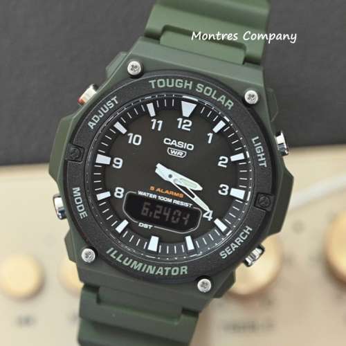 Montres Company 香港註冊公司(32年老店) 卡西歐 CASIO Tough Solar 100米防水 AQ-...