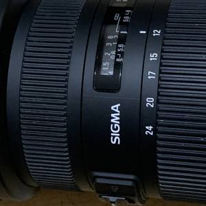 全新一樣極少用 Sigma 12-24mmDG HSM ll 超廣角鏡頭