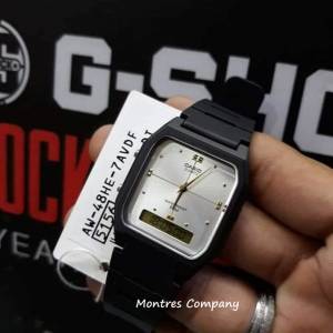 Montres Company 香港註冊公司(32年老店) 卡西歐 CASIO 電話備忘錄 黑白銀色 AW48 ...