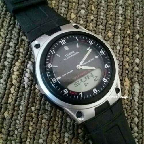 Montres Company 香港註冊公司(32年老店) 卡西歐 CASIO Data Bank 十年電池壽命 AW...