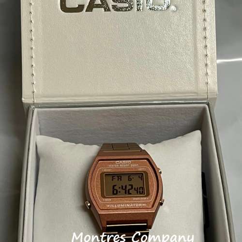 Montres Company 香港註冊公司(32年老店) 卡西歐 CASIO 玫瑰金不鏽鋼錶帶 珊瑚粉紅 ...