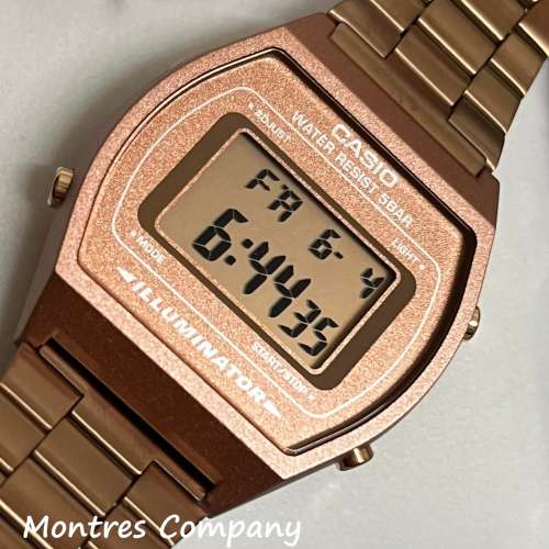 Montres Company 香港註冊公司(32年老店) 卡西歐 CASIO 玫瑰金不鏽鋼錶帶 珊瑚粉紅 ...