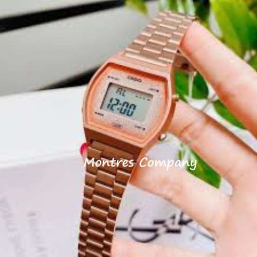 Montres Company 香港註冊公司 (32年老店) 卡西歐 CASIO 玫瑰金不鏽鋼錶帶 粉紅色 ...