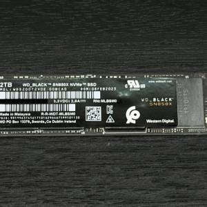WD Black SN850X 2TB Gen 4 NVMe SSD