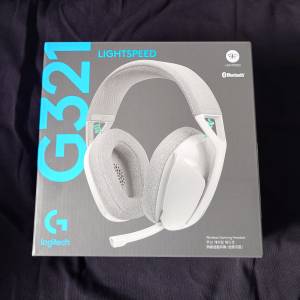 全新未開盒 LogitechG G321 LIGHTSPEED 無線遊戲耳機(白色)