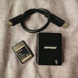 Chipfancier CFExpress Type-A 1TB CFA card 1tb 連讀卡器