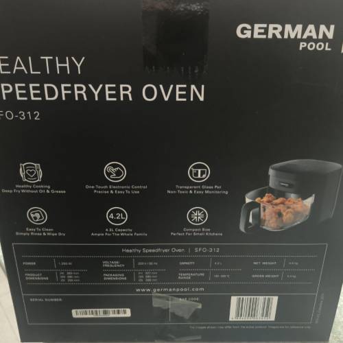 全新德國寶氣炸鍋SFO312及WiFi智能無線電熱水壺
KTW-117-SC