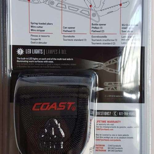 🇺🇸 美國 Coast LED150 Pocket 多功能戶外萬用刀工具摺鉗