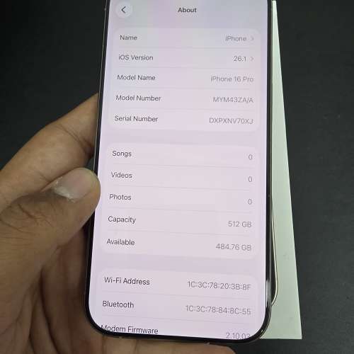 iPhone 16 Pro 512GB 有AppleCare+