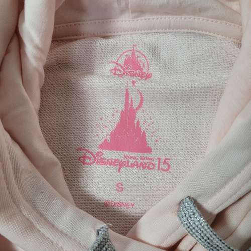 全新迪士尼粉紅色連帽衛衣S碼