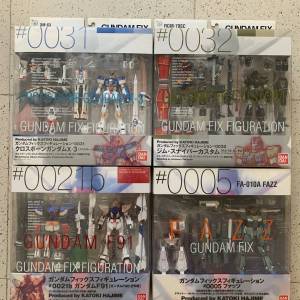 全新 Fix Gundam 0031、 0032、 0021b、0005 四盒（靚盒）