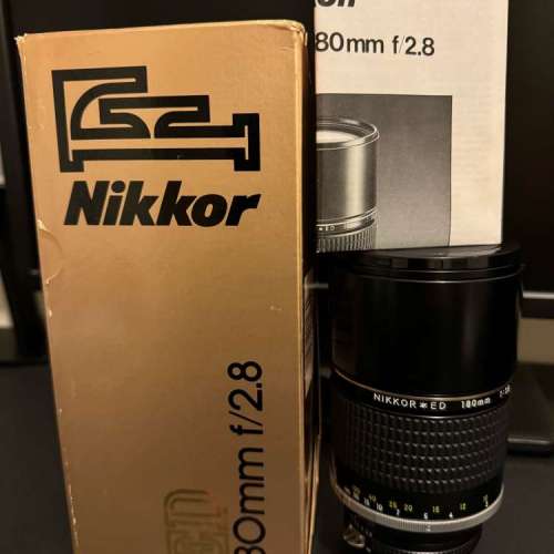 Nikon MF 180mm F2.8 AIS ED (達收藏級數)
