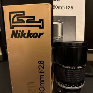 Nikon MF 180mm F2.8 AIS ED (達收藏級數)