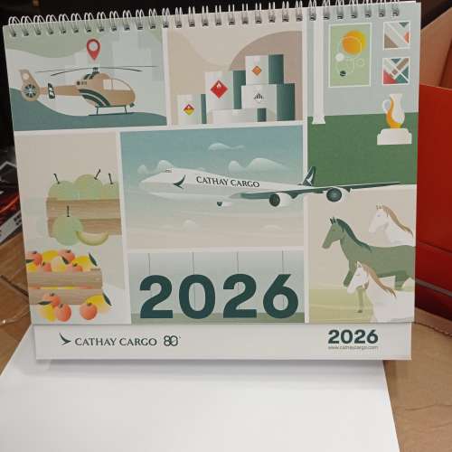 國泰坐枱月曆2026